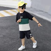 Short-sleeved suit _ kids boy summer dress stitching