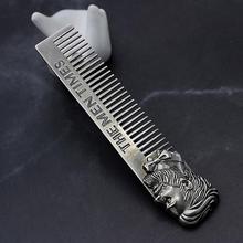 High Quality Cool Men Beard Shaping Template Stainless Steel Beard Comb Men Hair Beard Trim Tool