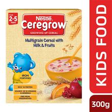 Nestle Ceregrow - Multigrain Cereal with Milk & Fruits, 2-5 yrs (300g)