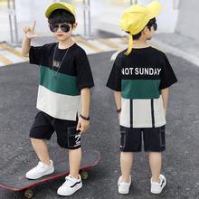 Short-sleeved suit _ kids boy summer dress stitching