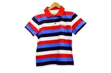 Kids Polo T-shirts Striped Design – Red/Blue/White