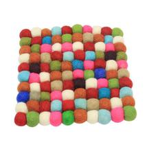 Multicolored Felt Square Placemat