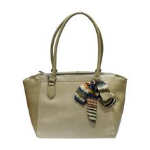 David Jones Beige Bow Design Handbag For Women