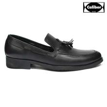 Caliber Shoes Black Slip On Formal Shoes For Men- ( 544 C )