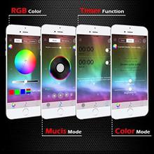 LED RGB Car Interior Decorative, Floor Atmosphere Lamp Light, Strip Smart Intelligent With Wireless Phone App Control