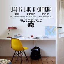 Life is Like A Camera Quotes Wall Decal Sticker