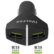 iVoltaa QC 3.0 Dual Port 36 W Turbo Car Charger with Micro