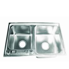 7243 Double Bowl with Knife Holder Kitchen Sinks