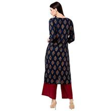 Chokhi Bandhni Women's Rayon Printed Kurta With Palazzo