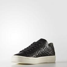 Kapadaa: Adidas Black Courtvantage Cutout ports Sneakers For Women- BY2956