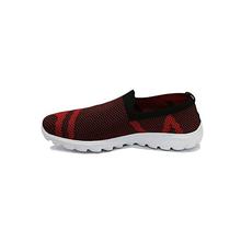 Goldstar Red Textured Running Slip-On Shoes For Men - Comfort-02