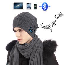 Unisex Winter Wireless Bluetooth Earphone Knit Hat Music Beanie Hat
