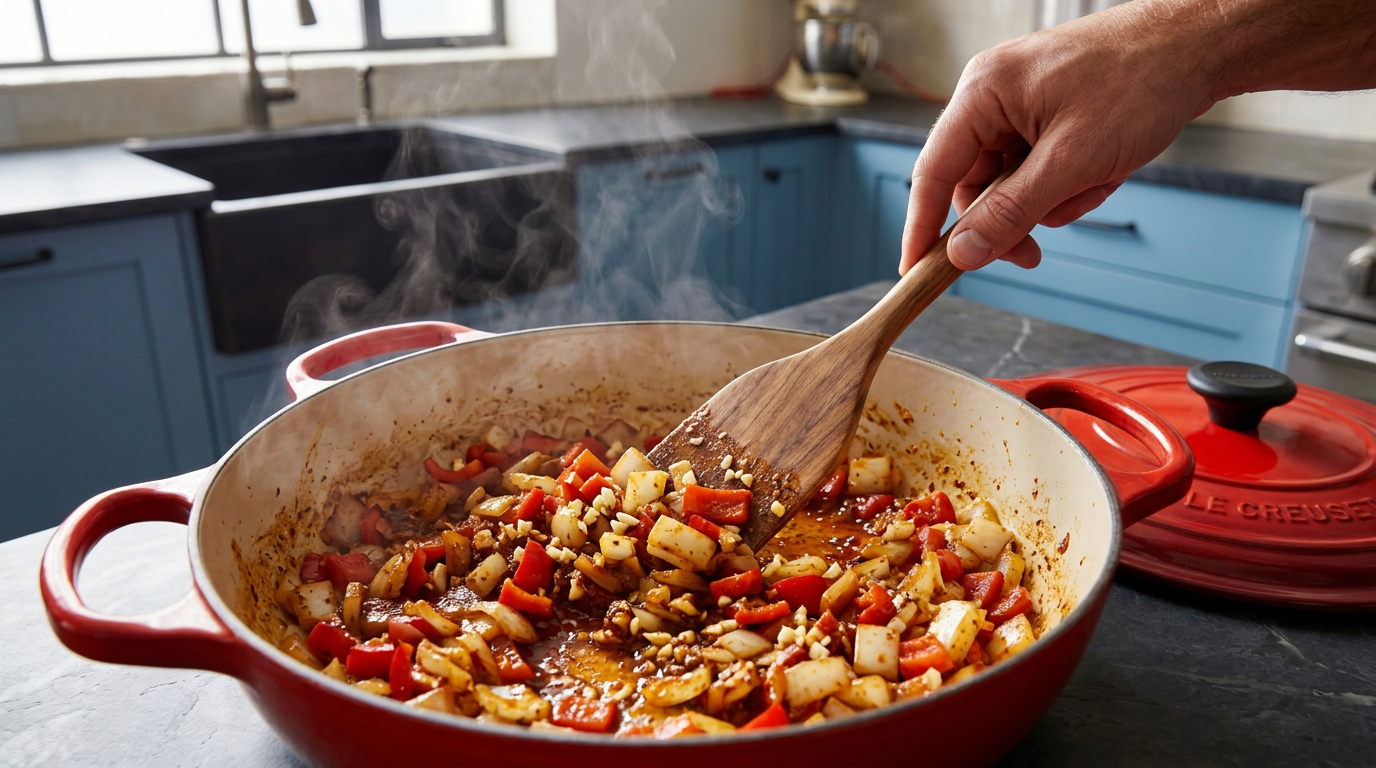 Recipe section image for Mexicaanse bonenschotel met rijst