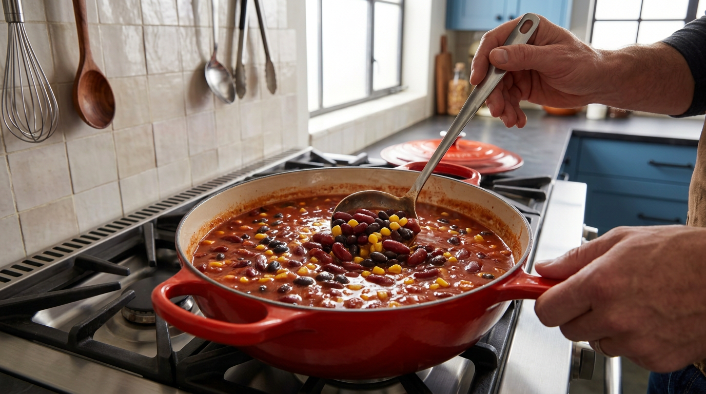 Recipe section image for Mexicaanse bonenschotel met rijst