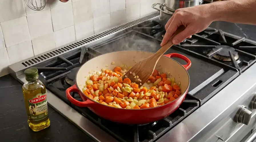 Recipe section image for Verwarmend stoofpotje van linzen en winterpeen
