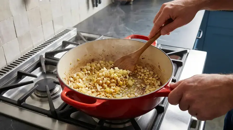 Recipe section image for Snelle linzenstoof met romige kokosmelk en kerrie