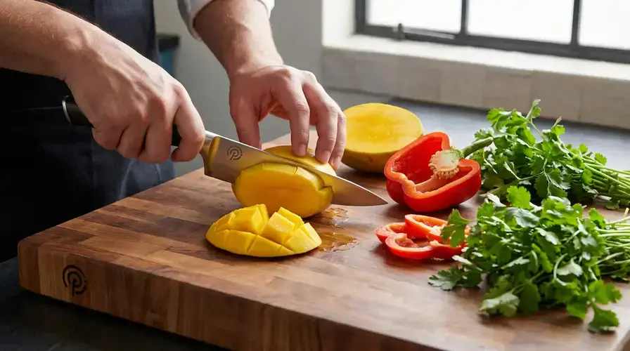 Recipe section image for Frisse quinoasalade met mango en koriander