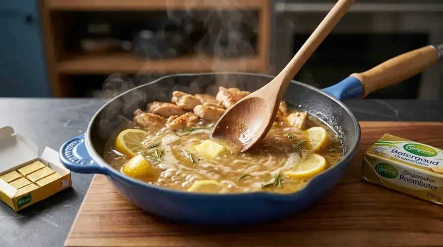 Recipe section image for Kip uit de pan met citroen en verse rozemarijn