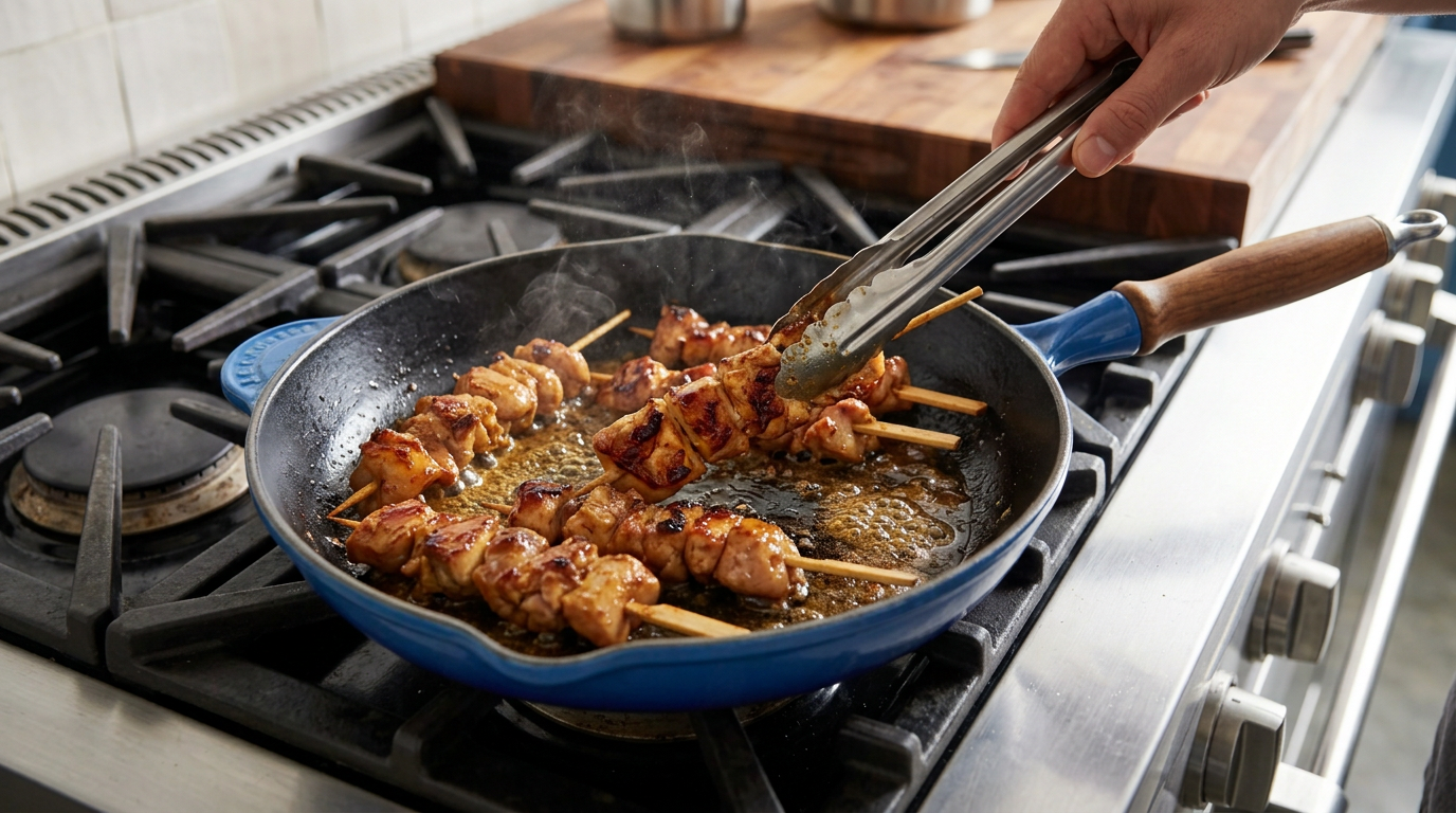 Recipe section image for Kipspiesjes met een frisse limoen en chilimarinade