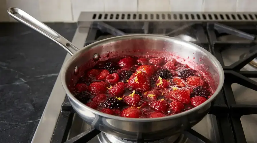 Recipe section image for Klassieke rijstebrij met compote van rood fruit