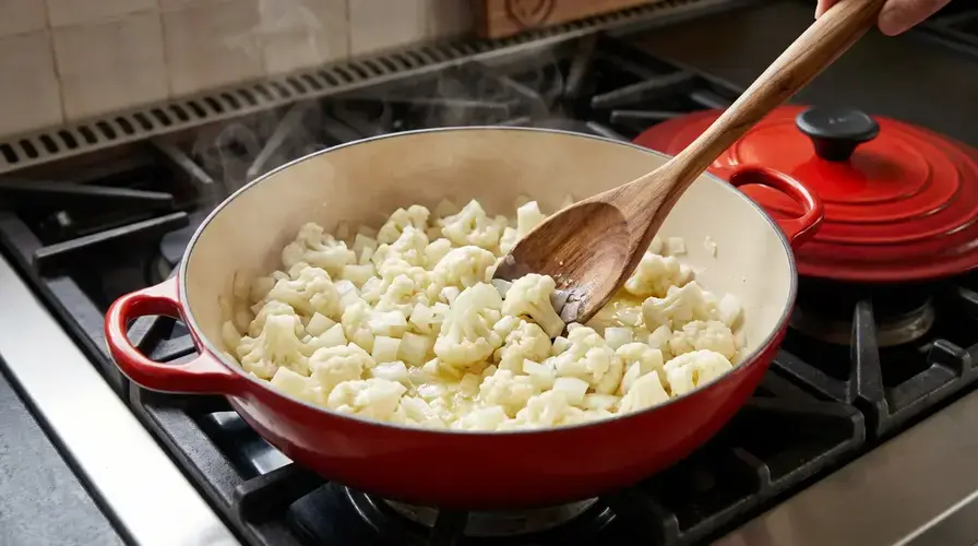 Recipe section image for Romige bloemkoolsoep met truffelolie voor een luxe diner