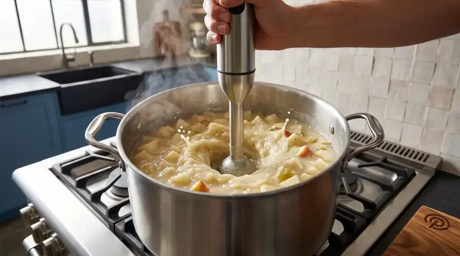 Recipe section image for Romige soep van knolselderij en appel