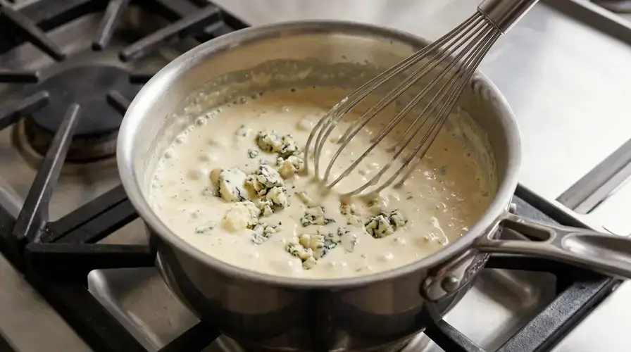 Recipe section image for Gnocchi in een romige saus van blauwe kaas en peer