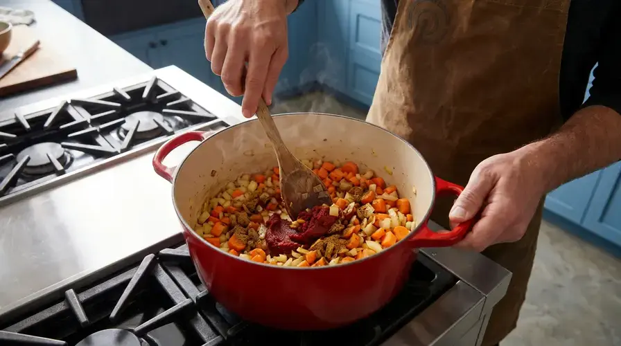 Recipe section image for Romige rode linzensoep met komijn en chili