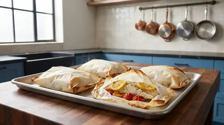 Recipe section image for Kabeljauw in Papillote met Citroen en Dille
