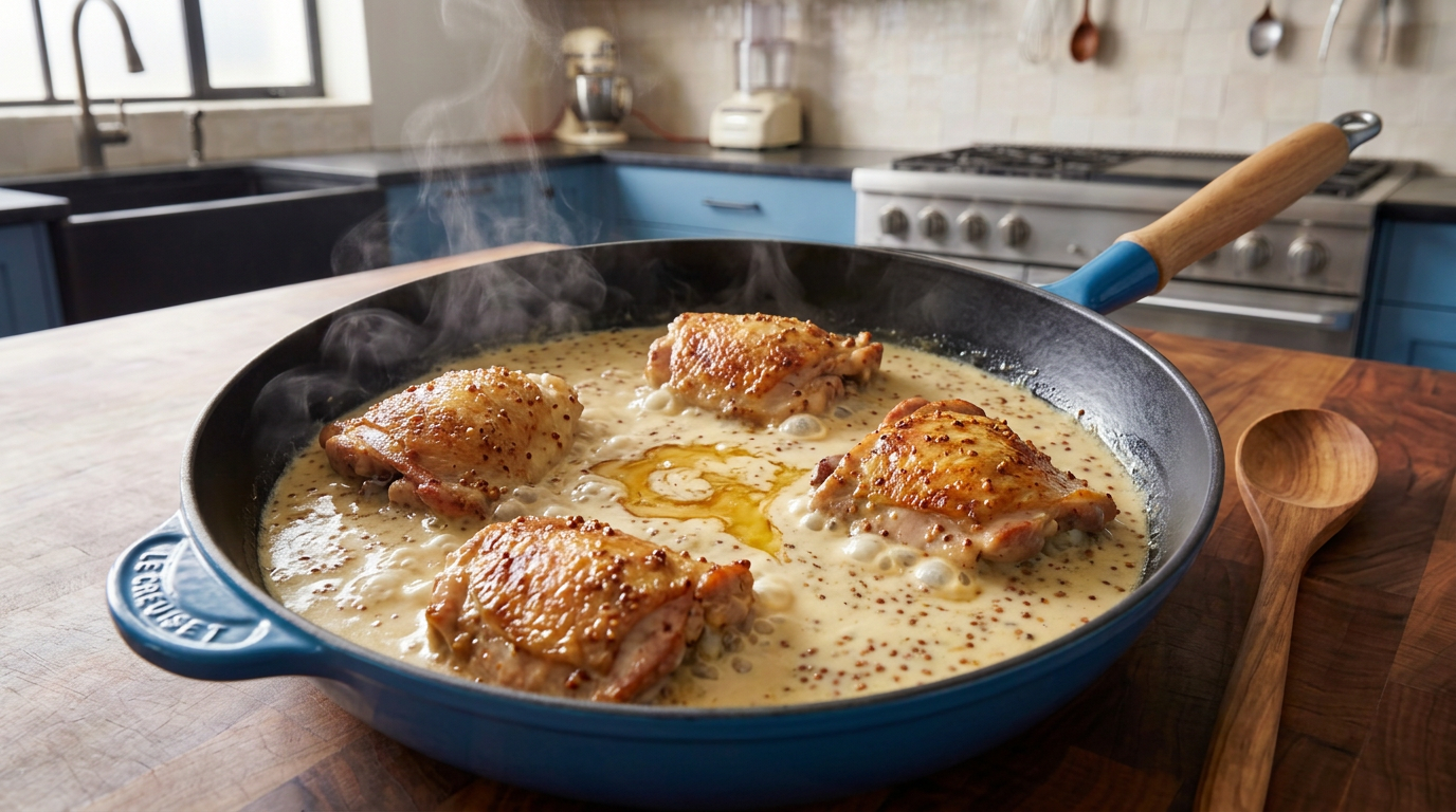 Recipe section image for Kip met honing en mosterd
