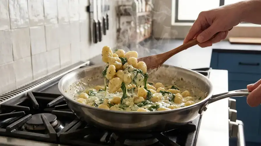Recipe section image for Romige Gnocchi met Spinazie en Gorgonzola