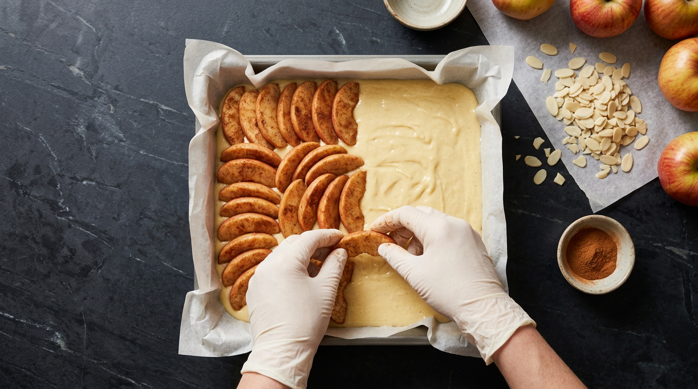 Recipe section image for Makkelijke plaatkoek met appel en kaneel