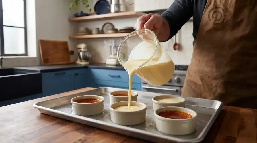 Recipe section image for Klassieke flan met karamelsaus
