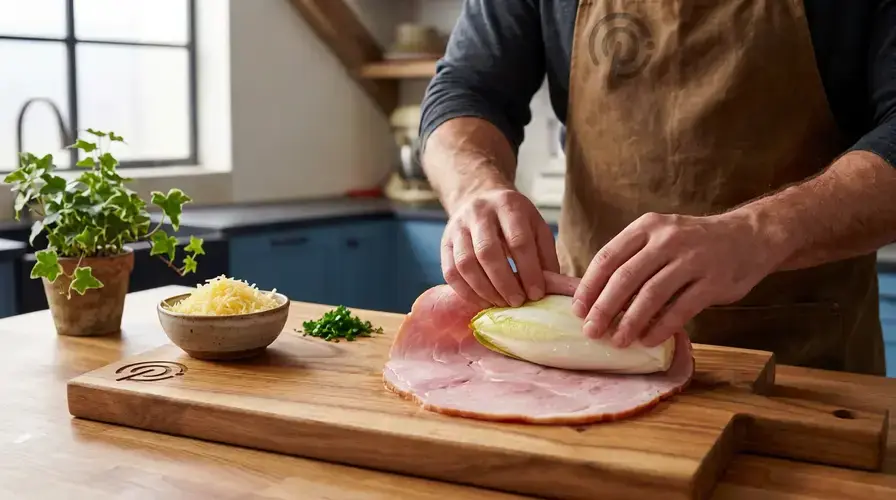 Recipe section image for Klassieke ovenschotel met witlof, ham en kaas