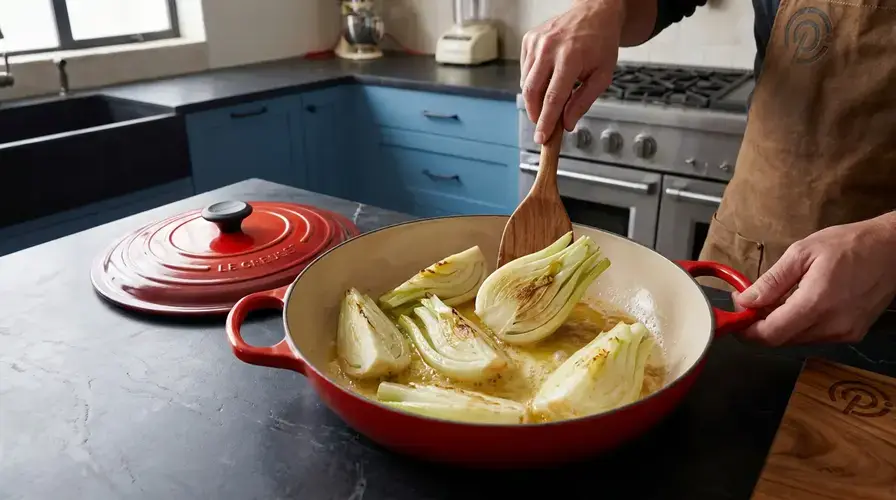 Recipe section image for Gestoofde Venkel met Steranijs