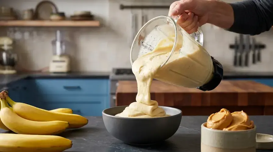 Recipe section image for Romige smoothiebowl met banaan en pindakaas