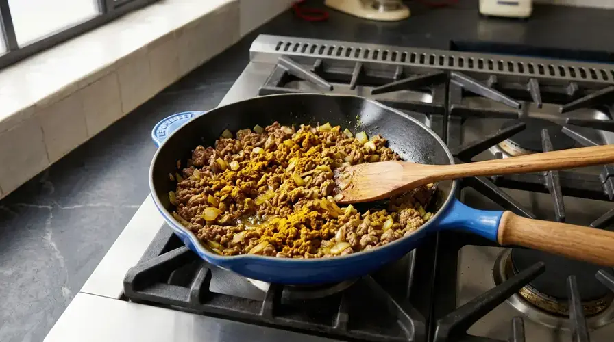 Recipe section image for Ovenschotel met bloemkool, rundergehakt en kerrie