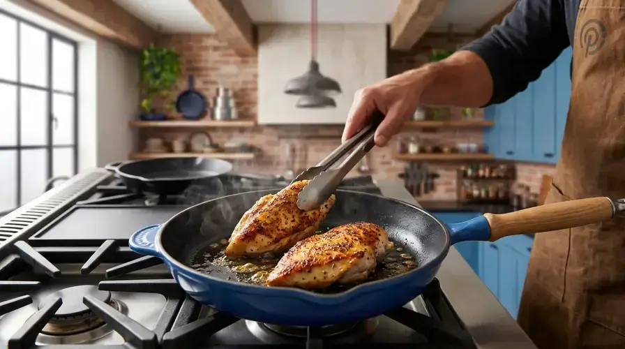 Recipe section image for Kipfilet met cashewnotenpesto en cherrytomaten