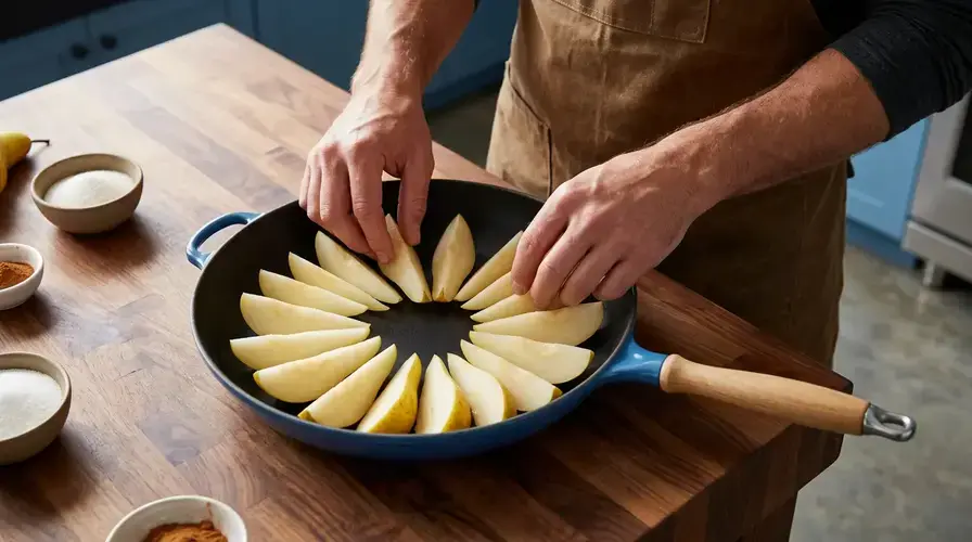Recipe section image for Klassieke peren-clafoutis met amandelmeel