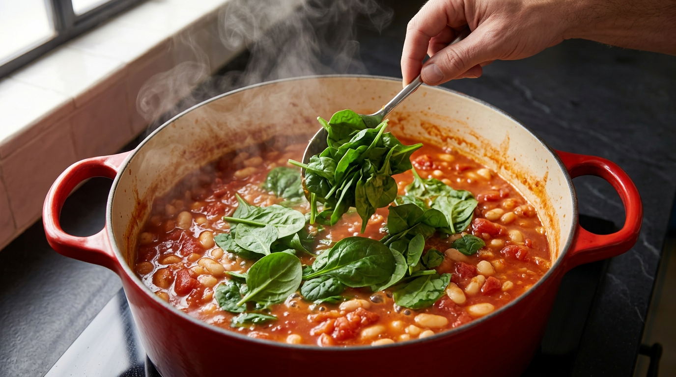 Recipe section image for Hartige stoofpot van witte bonen en tomaten
