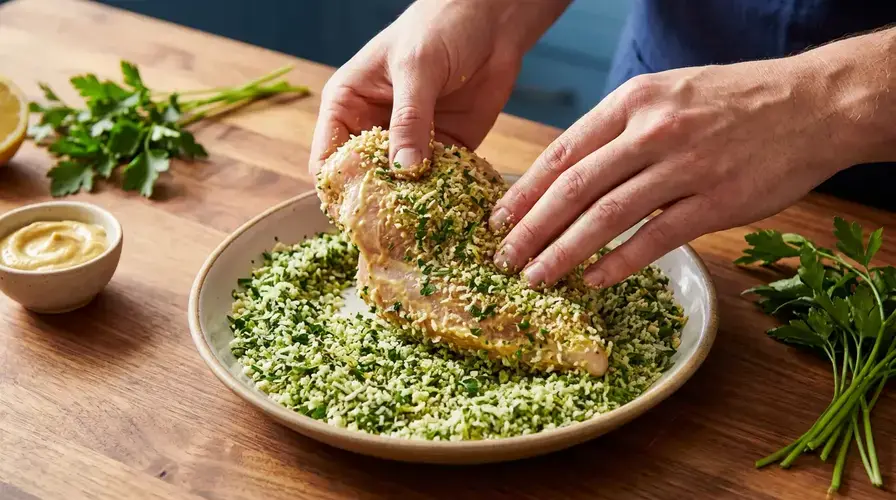 Recipe section image for Gegrilde kipfilet met citroen-kruidenkorst