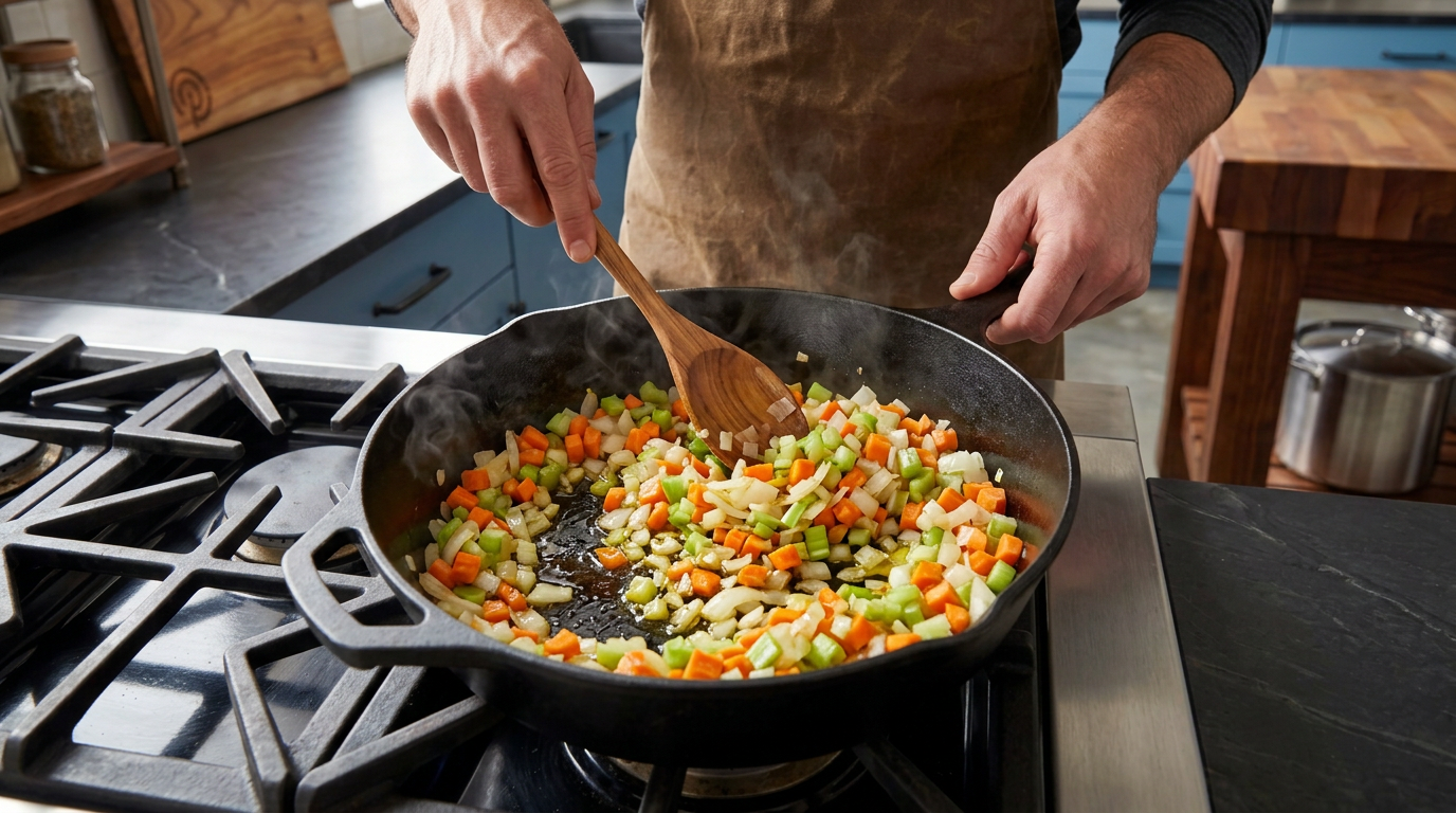 Recipe section image for Pasta met een verborgen rode linzensaus