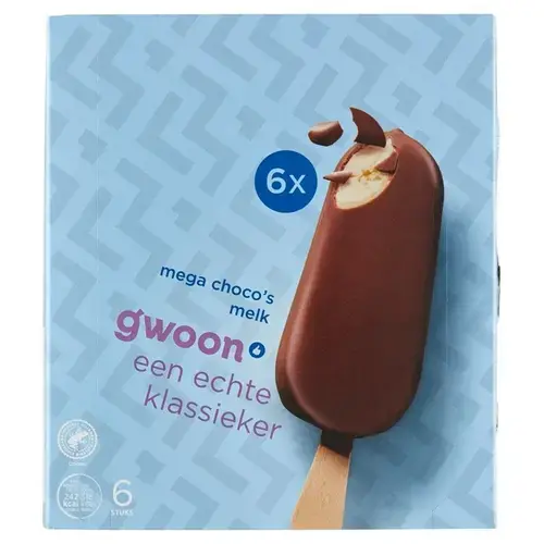 g'woon mega choco melk