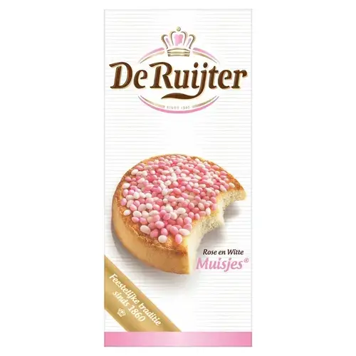 De Ruijter muisjes roze wit