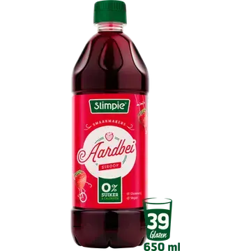 Slimpie Aardbei Siroop 650 ml