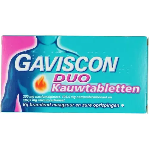 Gaviscon kauwtabletten duo