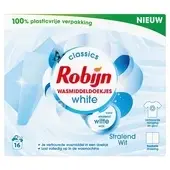 Robijn wasmiddeldoekjes wit