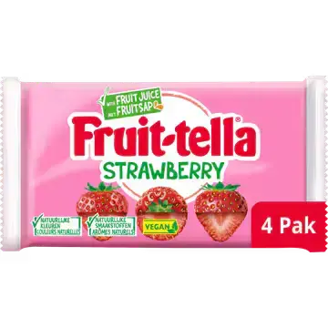 Fruittella Strawberry Vegan 4-pack