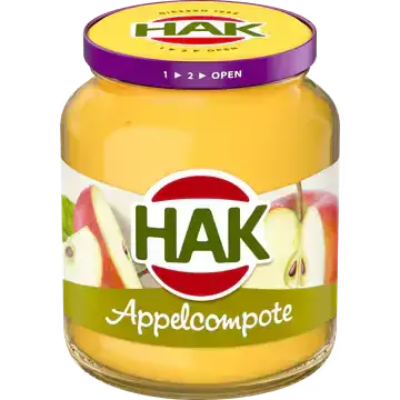 Afbeelding 2 van Hak Appelcompote 355 g