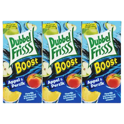 Dubbelfrisss Appel-perzik boost